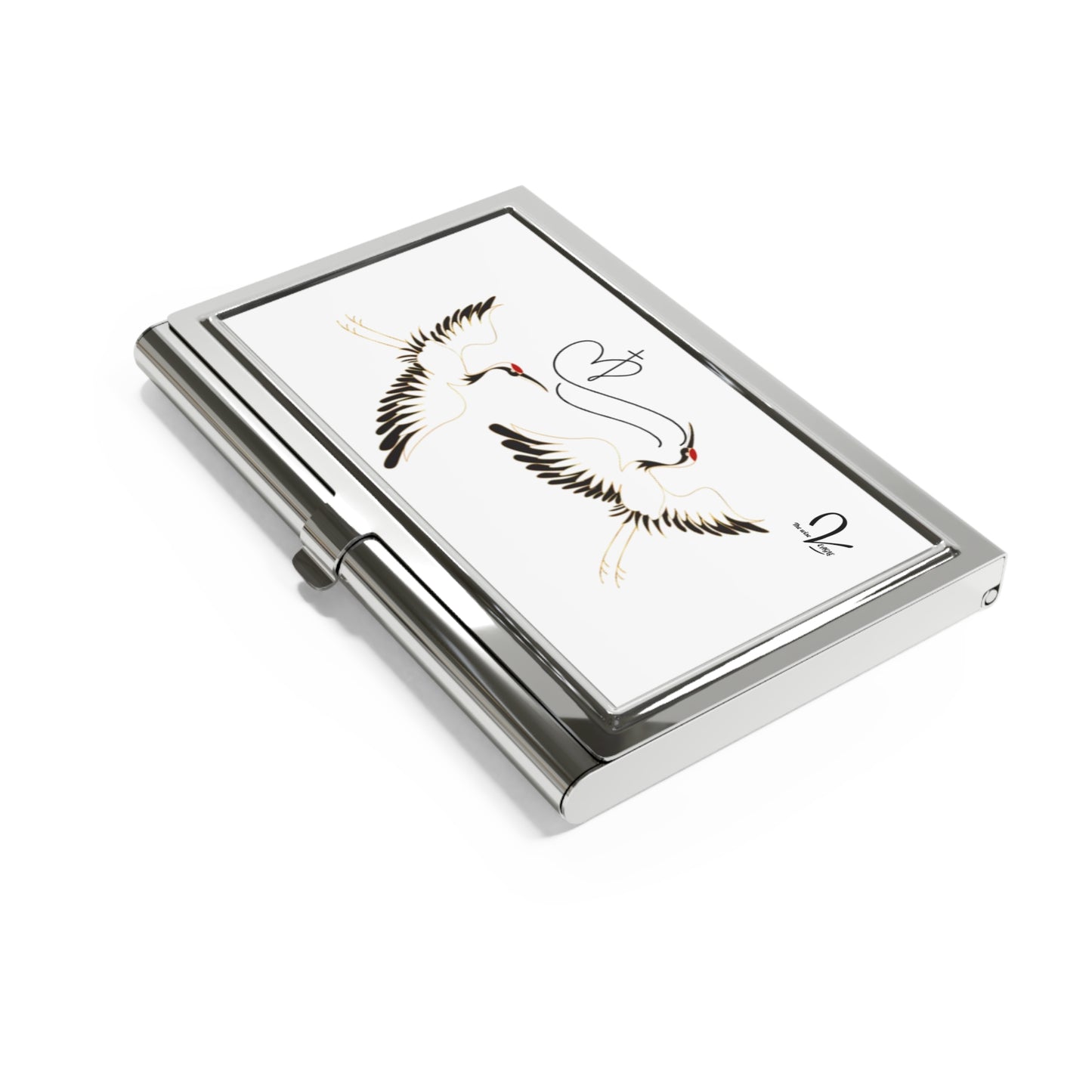 Elegant Crane Business Card Holder
