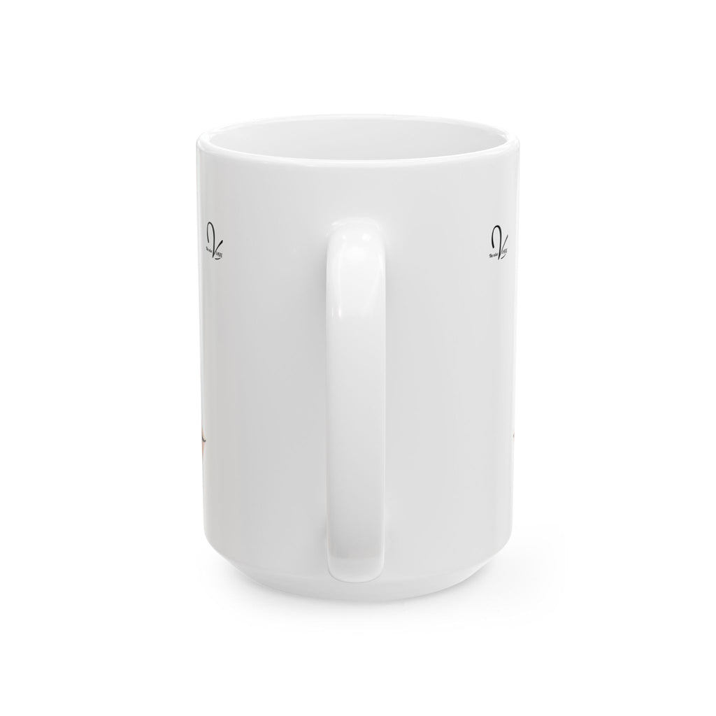 Mug en céramique visage féminin minimaliste