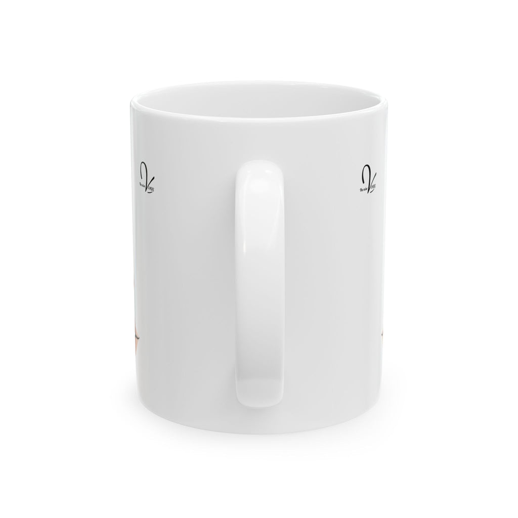 Mug en céramique visage féminin minimaliste