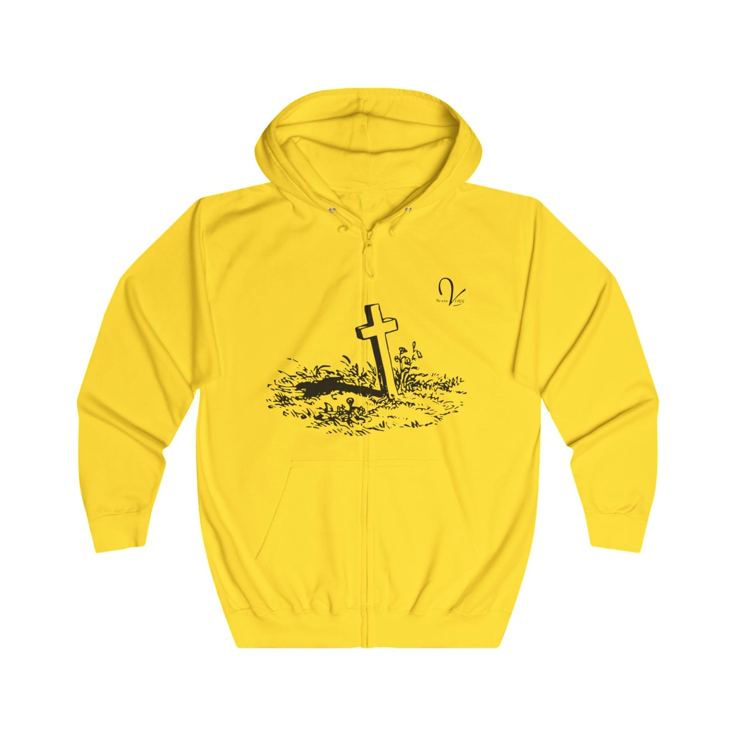 Cross in the Ground Zip Hoodie