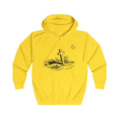 Cross in the Ground Zip Hoodie