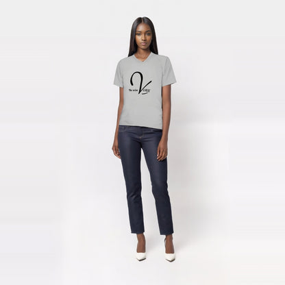 Unisex Casual V-Neck T-Shirt