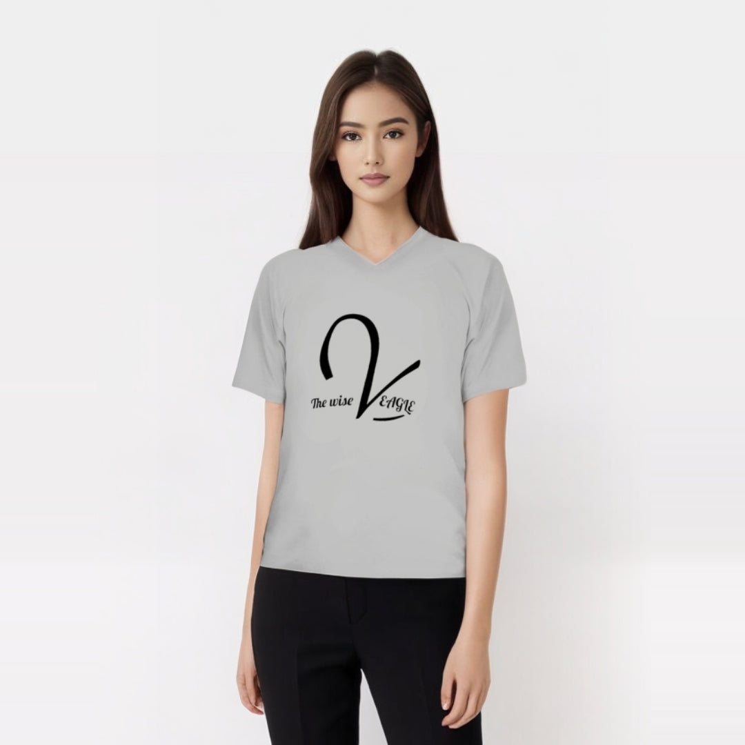 Unisex Casual V-Neck T-Shirt