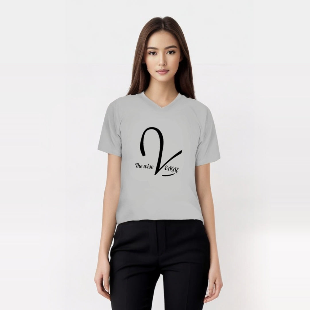 Unisex Casual V-Neck T-Shirt