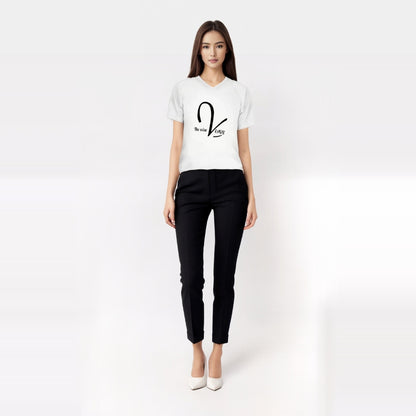 Unisex Casual V-Neck T-Shirt