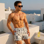 Stylish Splash Pattern Swim Trunks