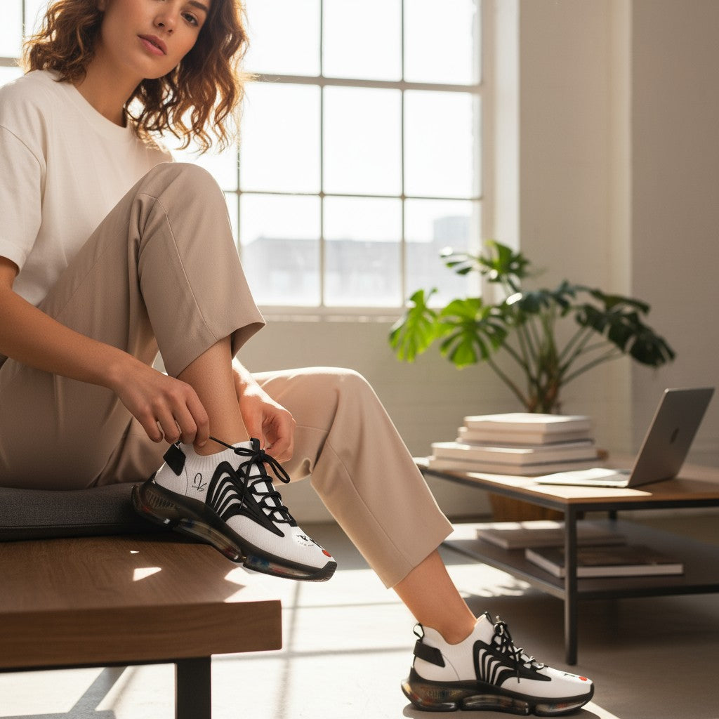 Baskets en mesh stylées