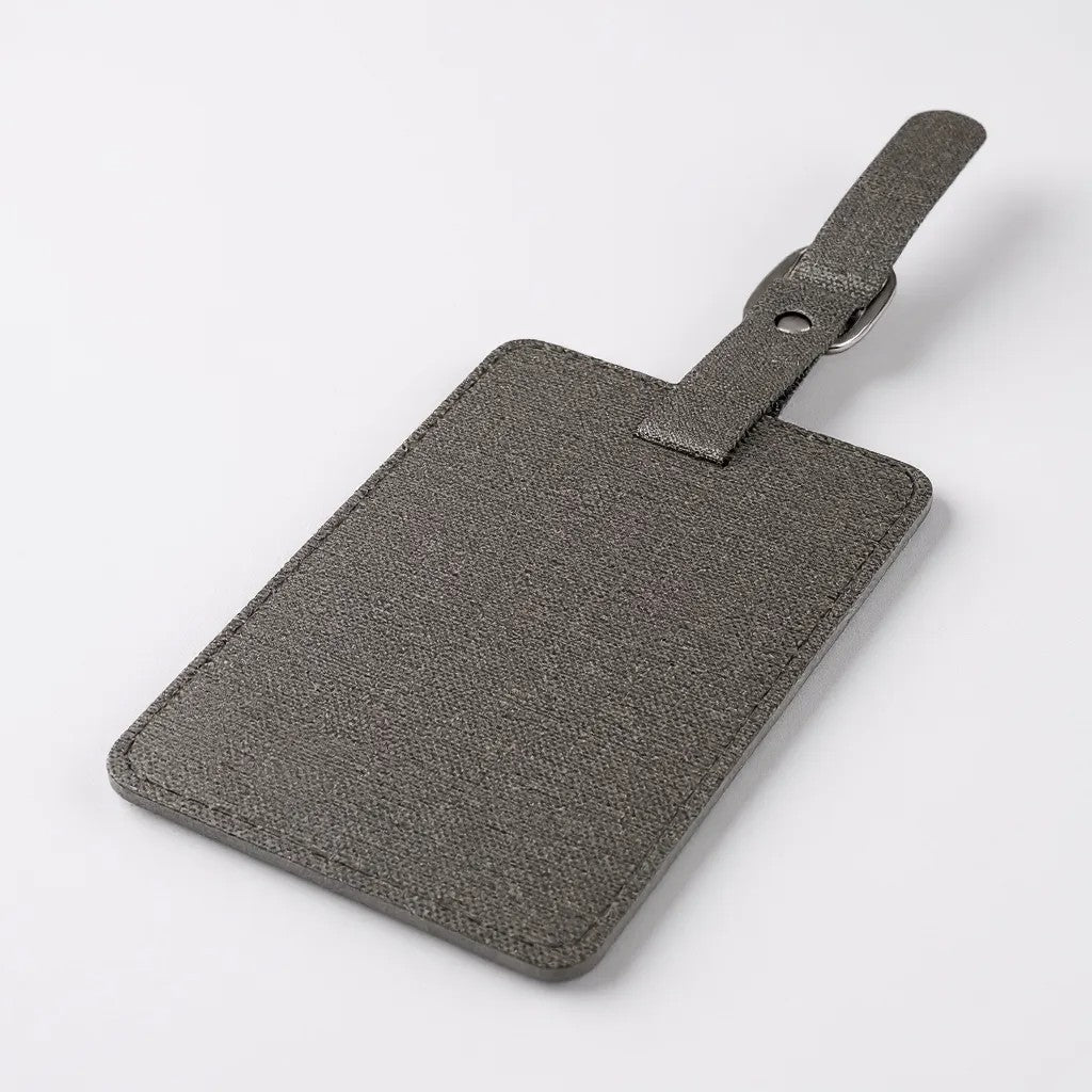 Étiquette de bagage en polyester Saffiano