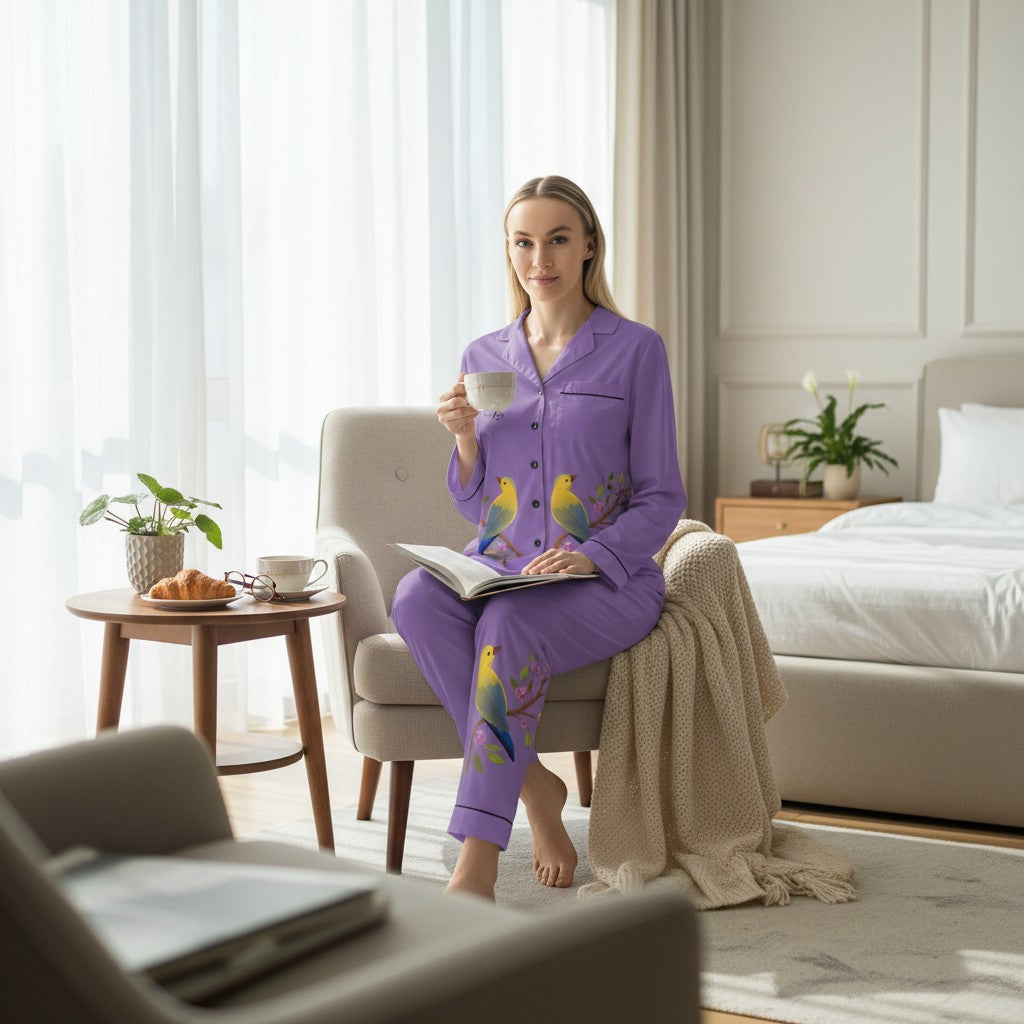 Pyjama femme en satin chic