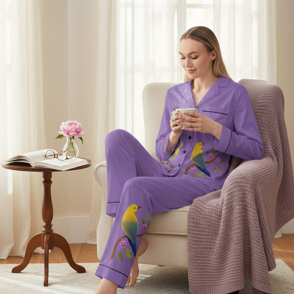 Pyjama femme en satin chic