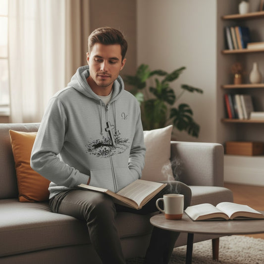 Cross in the Ground Zip Hoodie