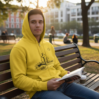 Cross in the Ground Zip Hoodie