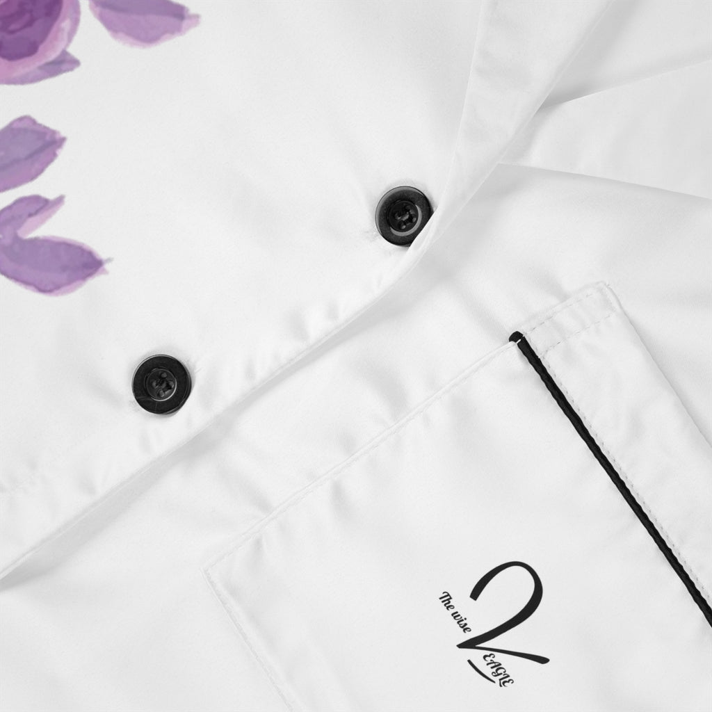 Pyjama femme en satin floral élégant