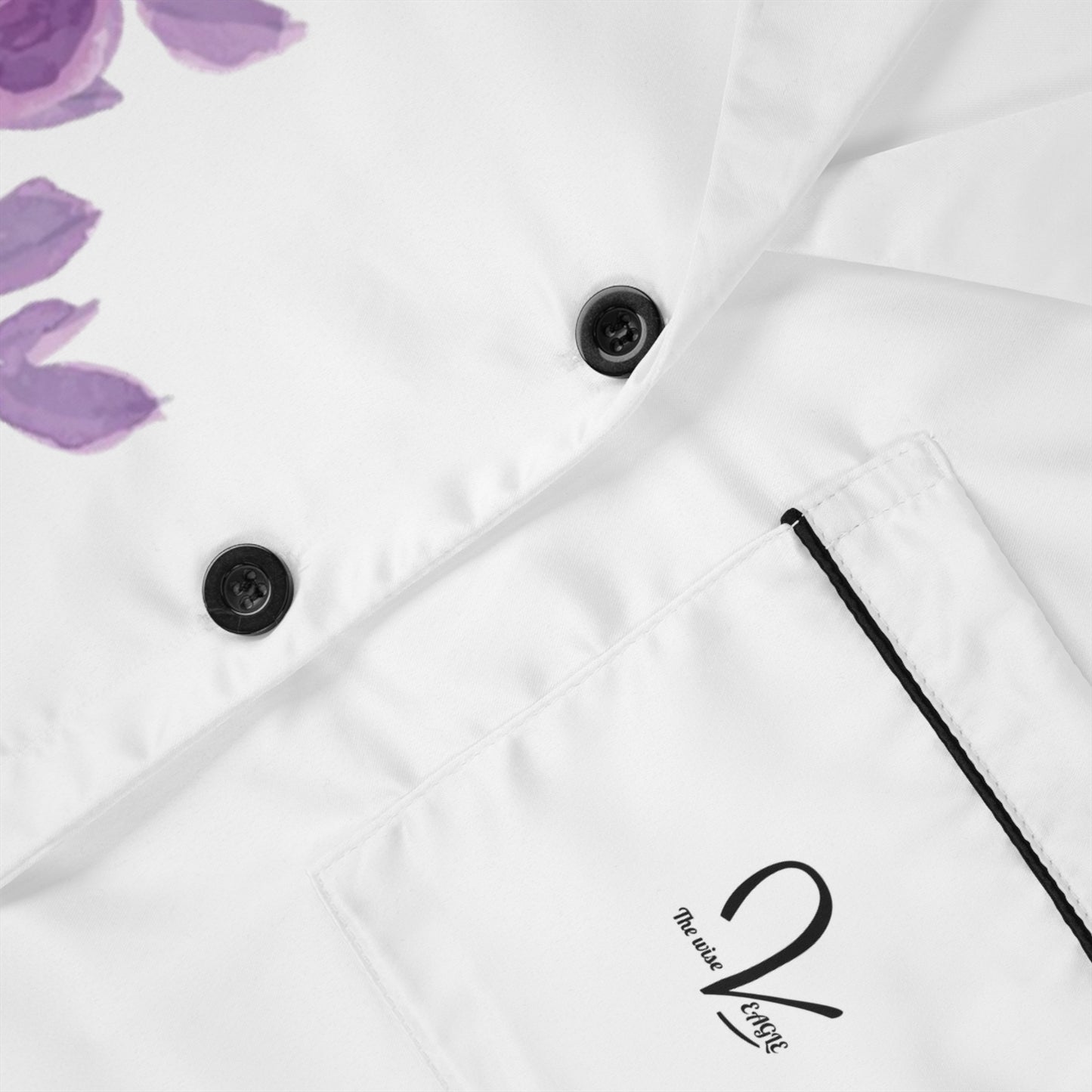 Elegant Floral Women's Satin Pajamas