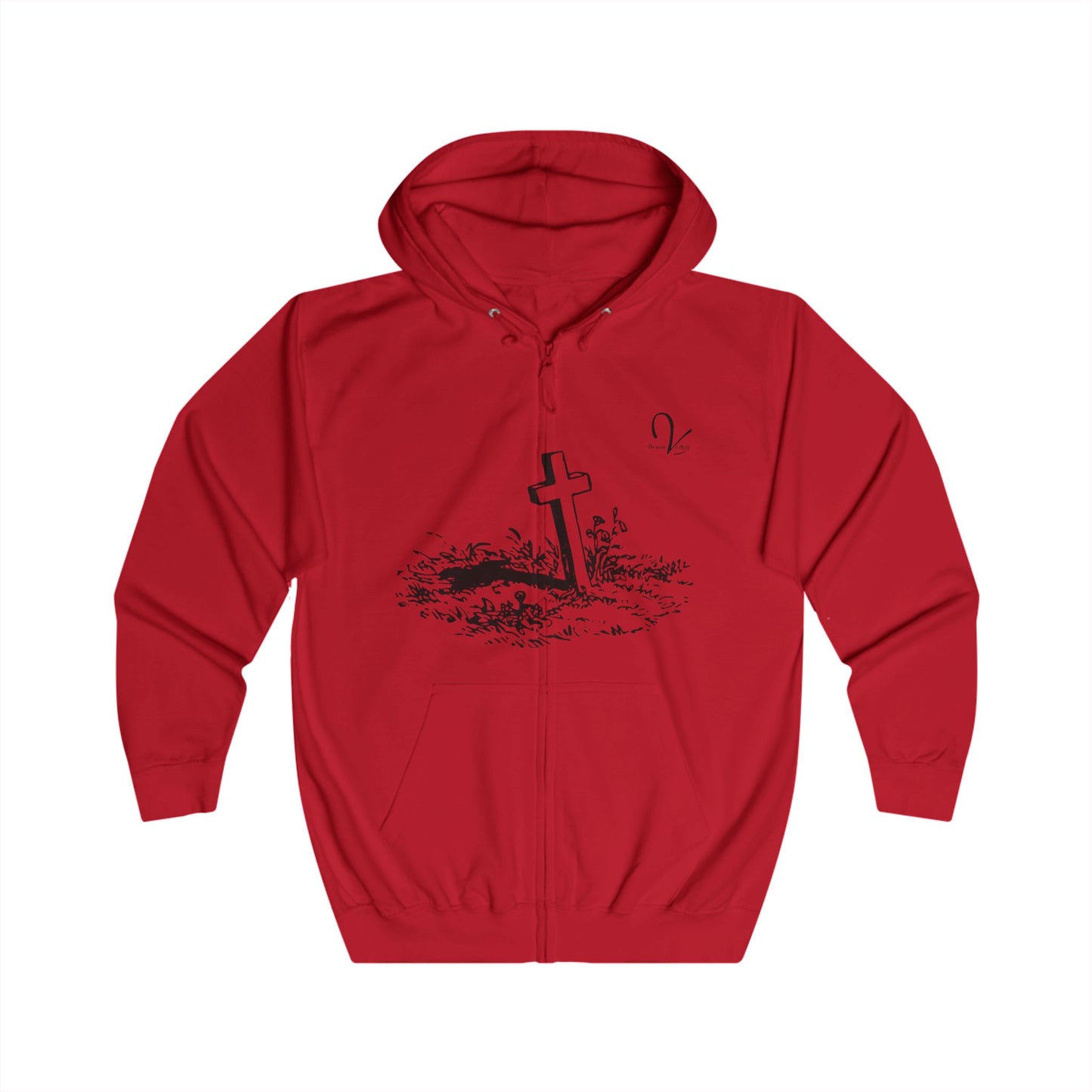 Cross in the Ground Zip Hoodie
