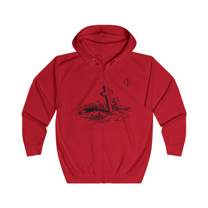 Cross in the Ground Zip Hoodie