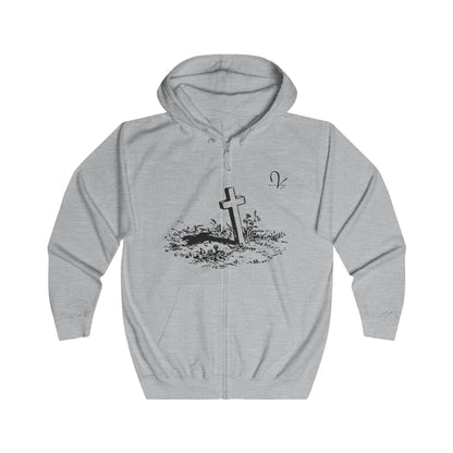 Cross in the Ground Zip Hoodie