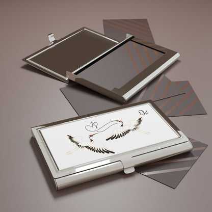 Elegant Crane Business Card Holder