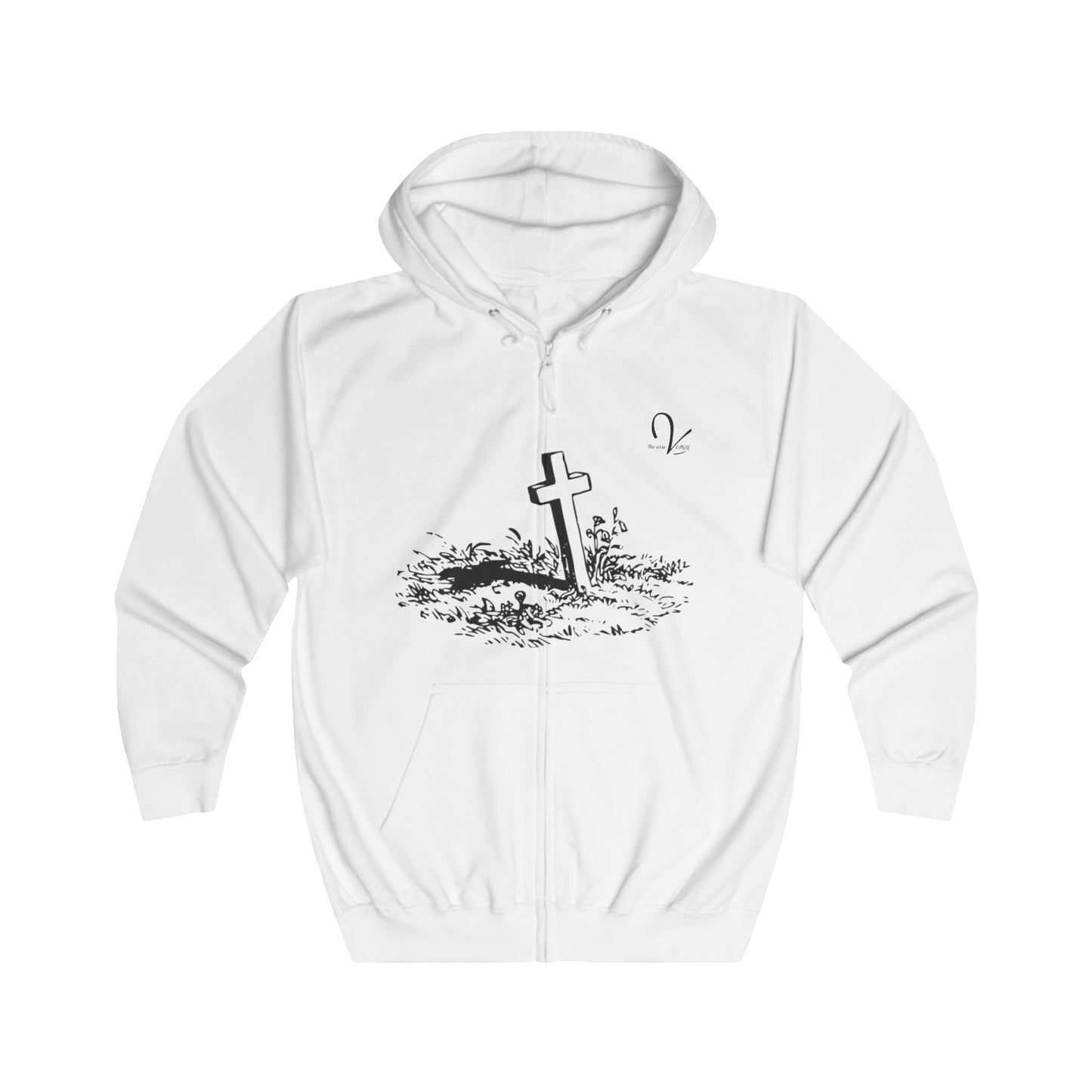 Cross in the Ground Zip Hoodie
