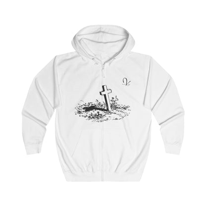 Cross in the Ground Zip Hoodie