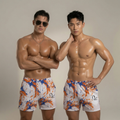 Short coloré (Bleu/Orange) – Homme