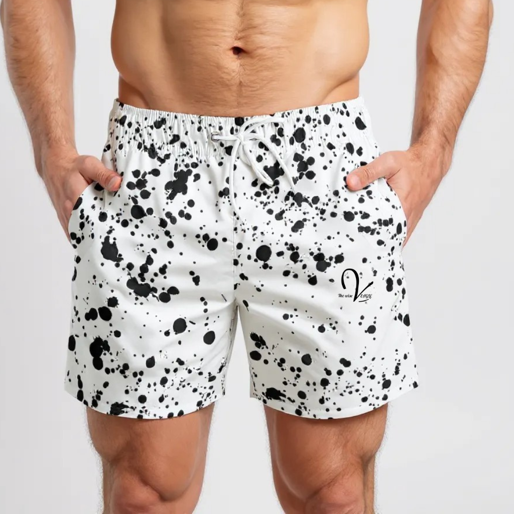 Short motif éclaboussures - Homme