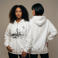 Cross zip hoodie - Unisex